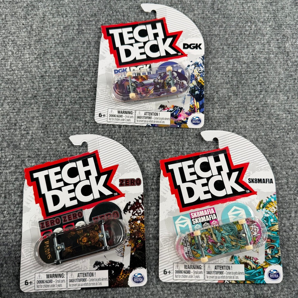 Tech Deck Fingerboard Unisex OS Multi DGK Zero SK8MAFIA Lot of 3 NIP Skateboards